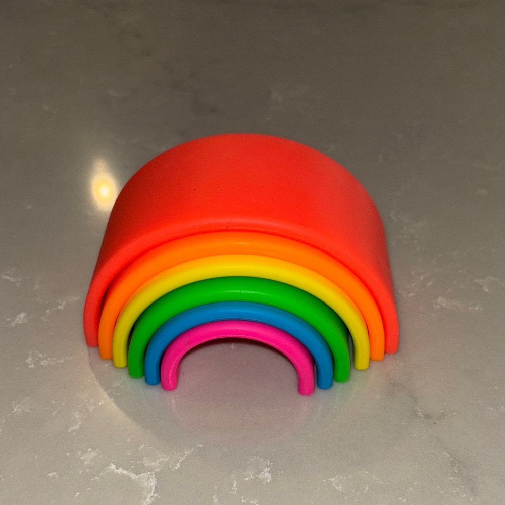 Vibrant Rainbow Stacking Toy